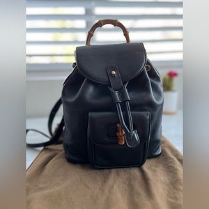 Vintage Gucci Small Bamboo Backpack